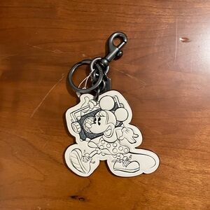 NWT Coach x Disney Minnie Mouse bag Charm / Key Chain